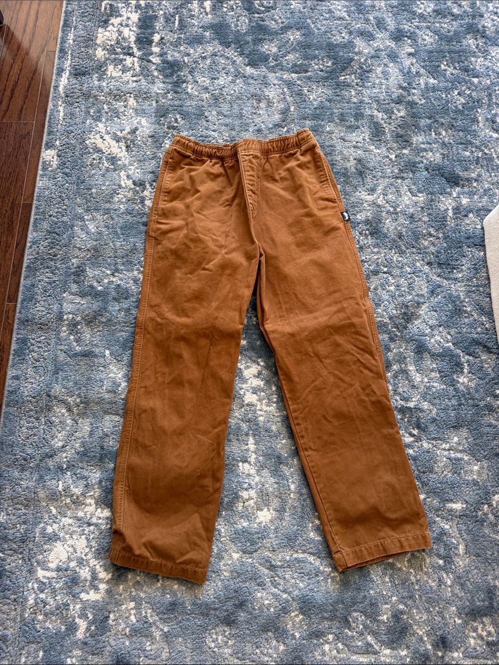 Men's Stussy Casual Elastic-Waist Brown Pants
